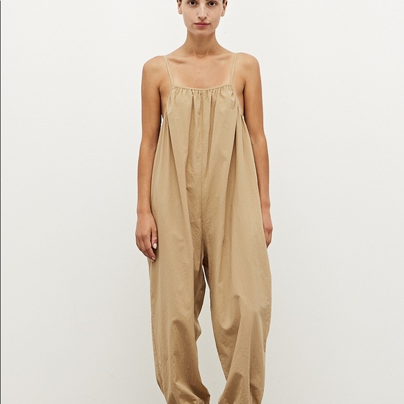 Grade and Gather Pants - NWT Grade and Gather @ The King Kouture 100% Cotton Jumpsuit Caramel Brown Med